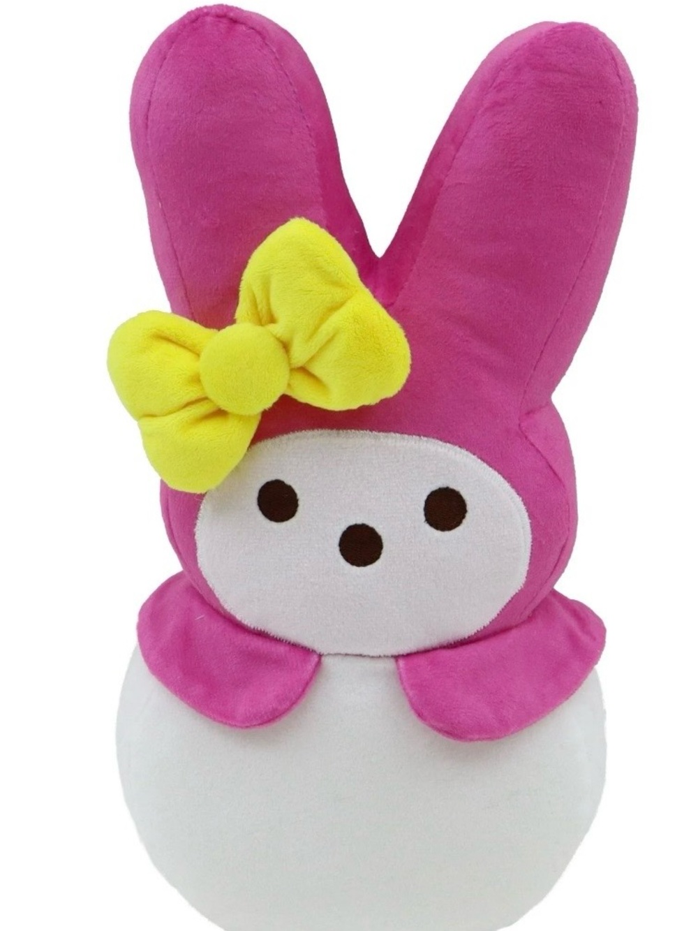 Sanrio My Melody PEEPS Pink Bunny Plush Toy with Yellow Bow